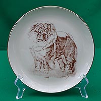 plate with chow-chow picture