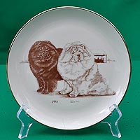 plate with chow-chow picture