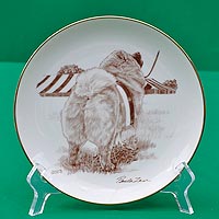 plate with chow-chow picture
