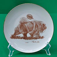 plate with chow-chow picture