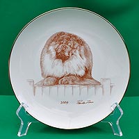 plate with chow-chow picture