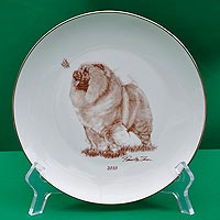 plate with chow-chow picture